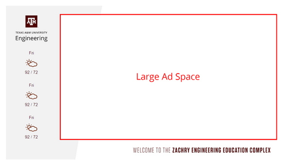 Large Ad Space Layout